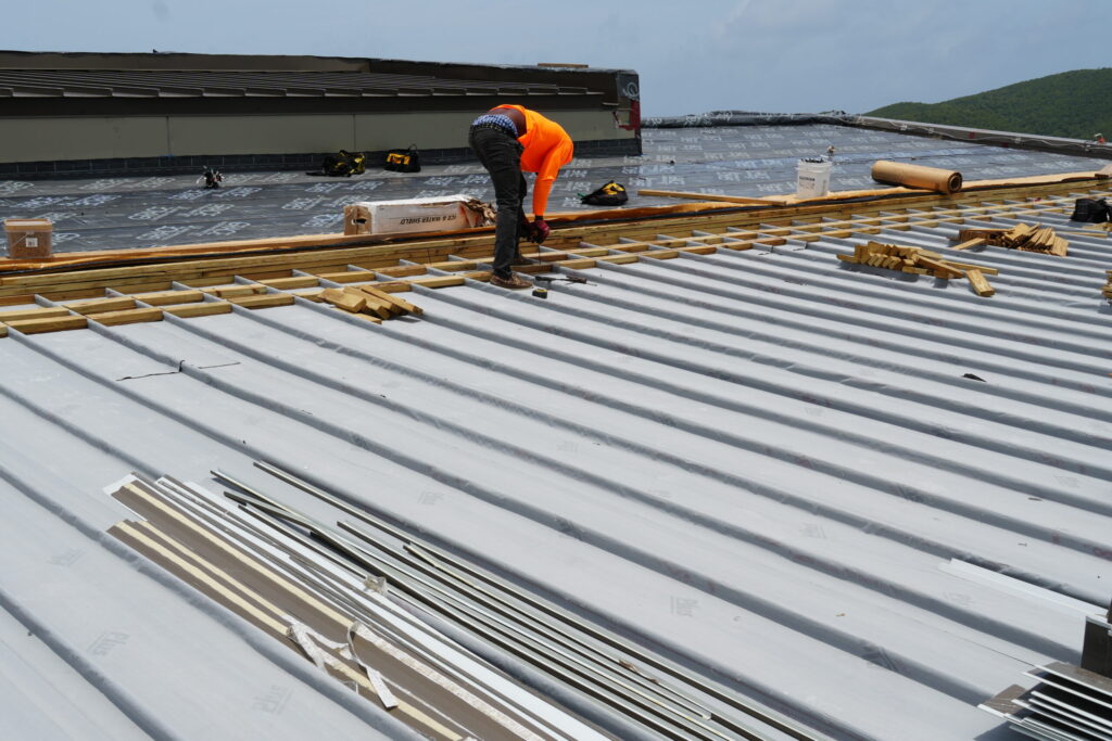 Charles Turnbull Library Roof August 2025