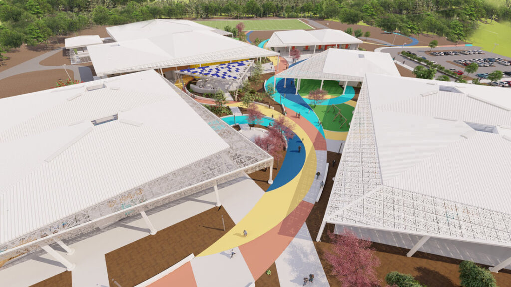 Rendering of the new Arthur Richards PK-8 School