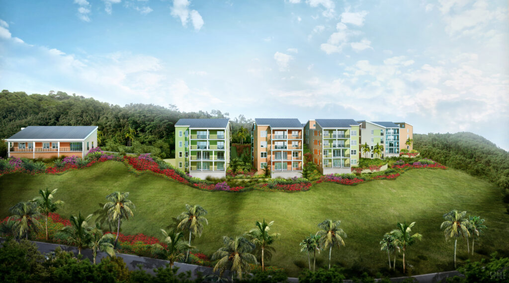 Rendering of the Donoe Housing Redevelopment Project