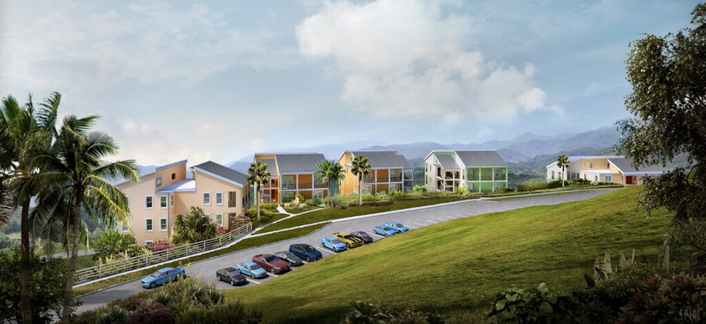 Rendering of the Donoe Housing Redevelopment Project